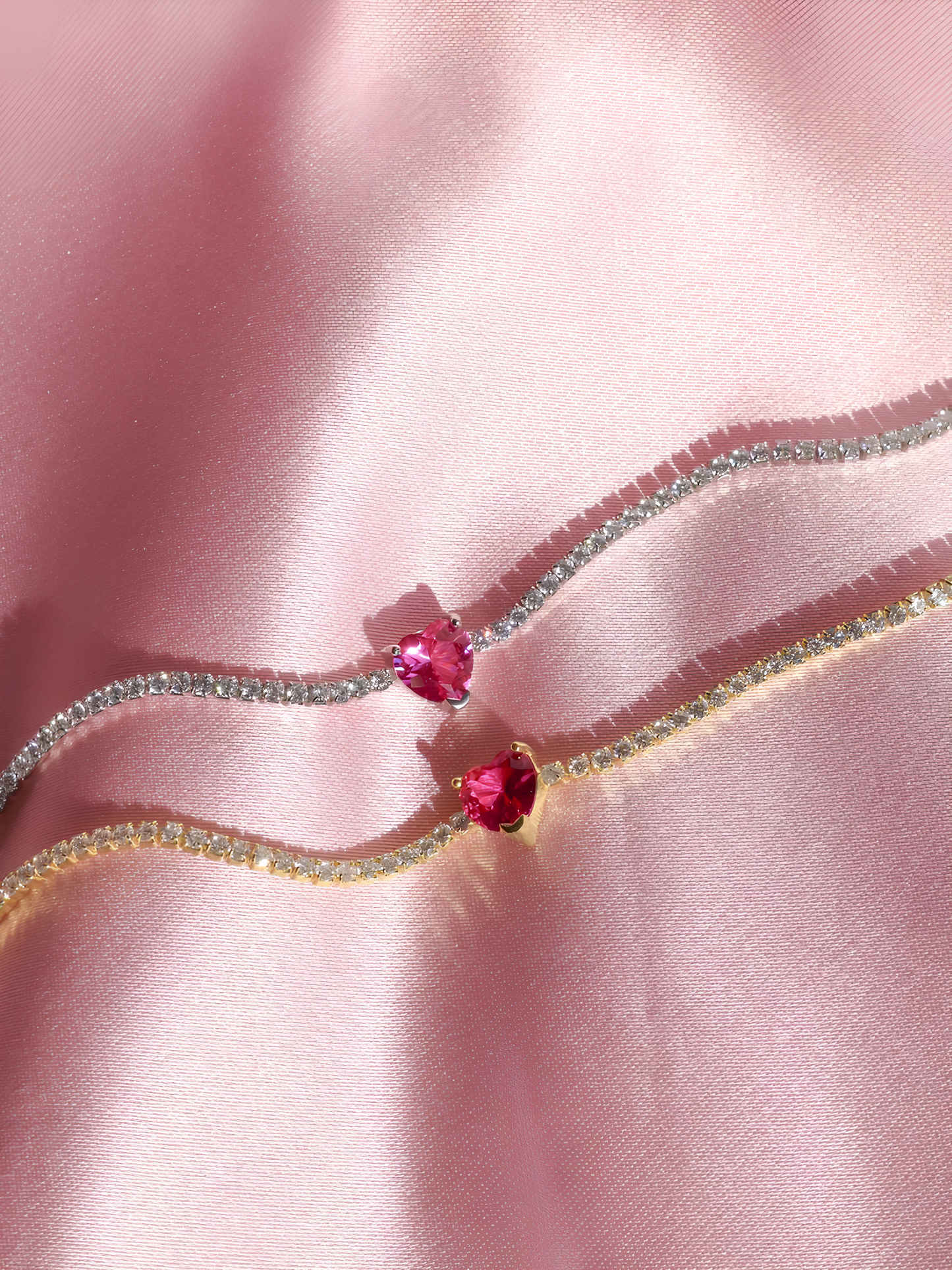 "You Have My Heart" Tennis Bracelet