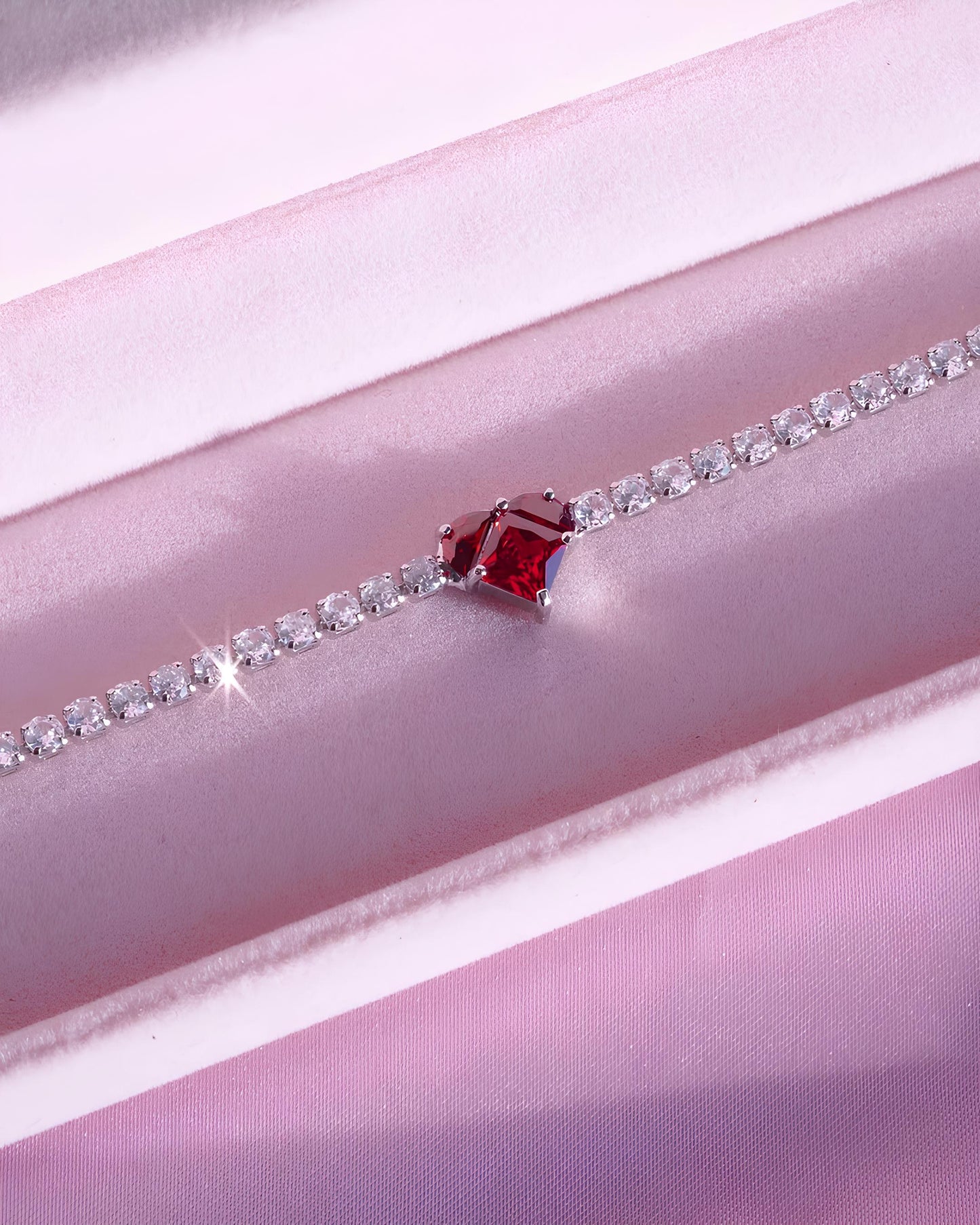 "You Have My Heart" Tennis Bracelet