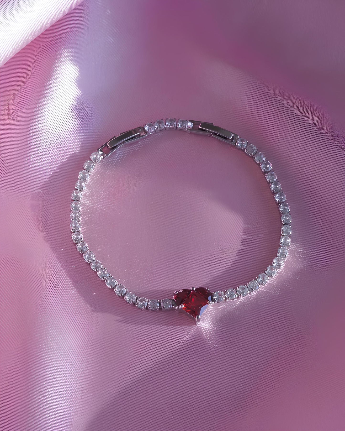 "You Have My Heart" Tennis Bracelet
