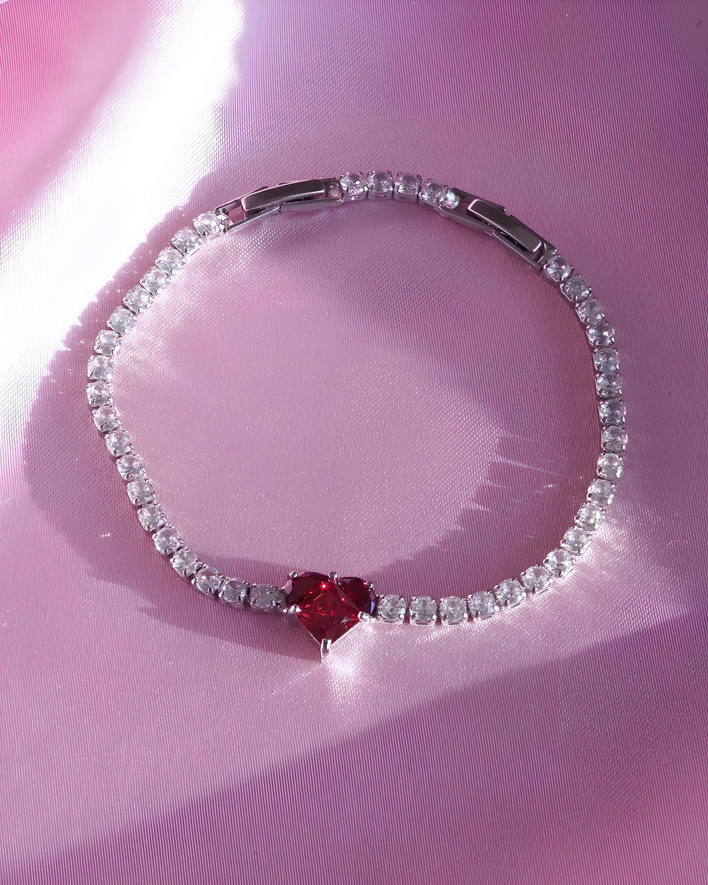 "You Have My Heart" Tennis Bracelet